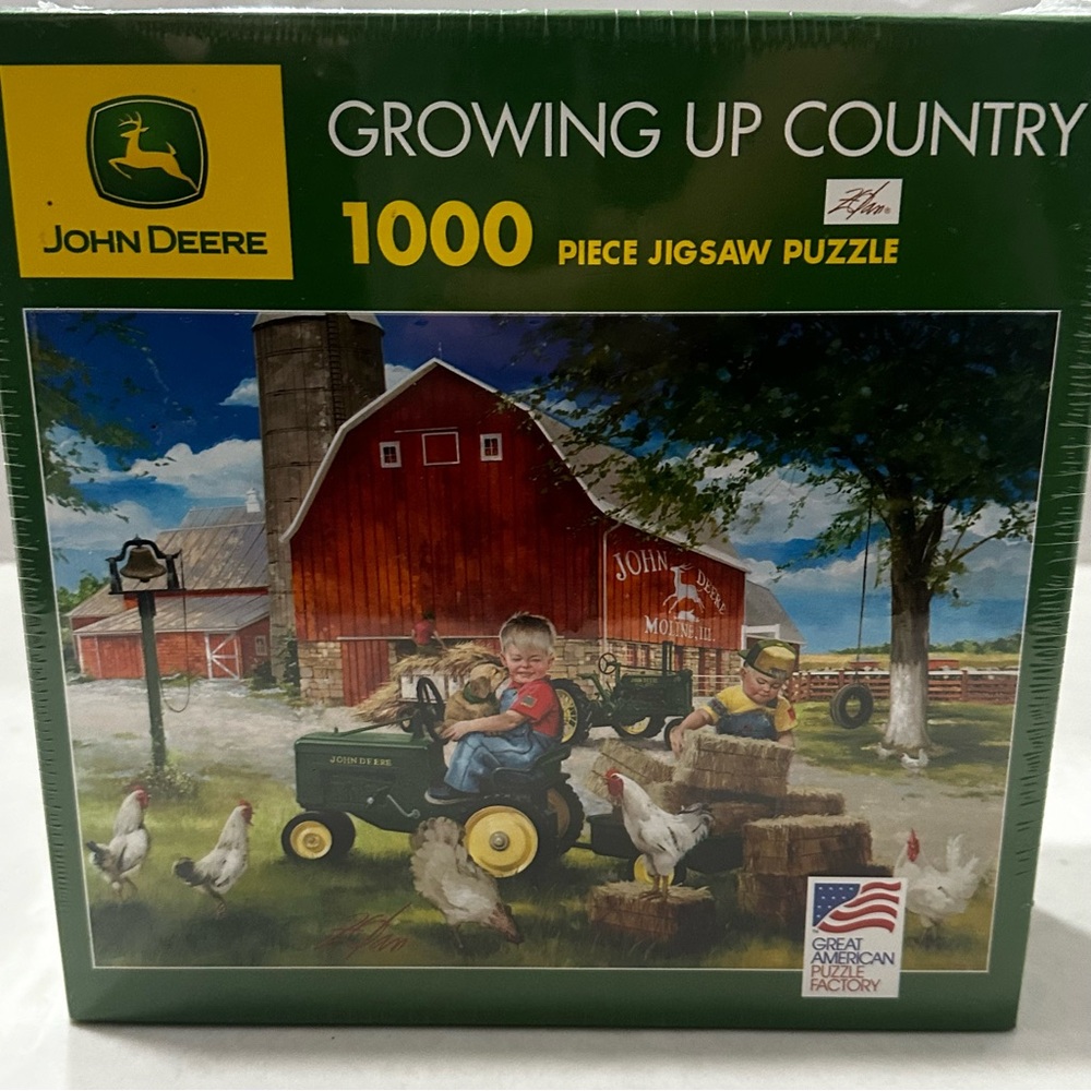 John Deere Growing Up Country 1000 Piece Jigsaw Puzzle 19 x 26 New Sealed - Picture 8 of 10